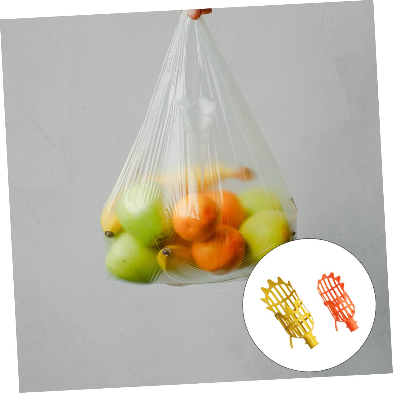 Kisangel 6stücke Teiliges Obstpflücker Orange Gelb Praktisches Erntewerkzeug Mit Teleskopierbarem Griff Für Verschiedene Obstsorten Wie Arbutus Birne