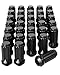 Orion Motor Tech M14x1.5 Lug Nuts Black with Spline Tuner, XL 2 inches Length with Cone Seat, Compatible with Ford F250 F350 Super Duty (08-25), Chevy Silverado 1500 2500HD and GMC Sierra, Set of 32