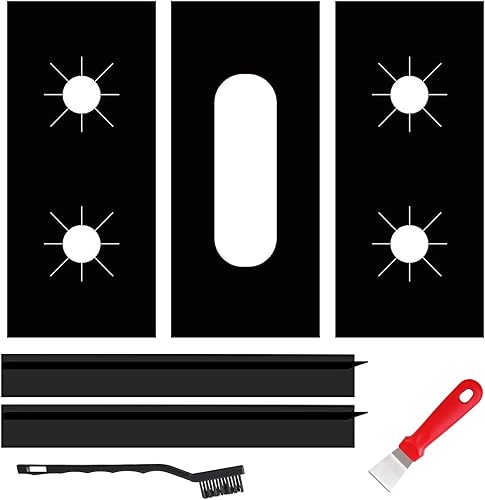 Protectores para estufas de gas, protector de 0.012 in, cubiertas para quemadores de estufa de gas, 3 protectores de alfombrilla de estufa con 2 disponible en Yaxa Peru