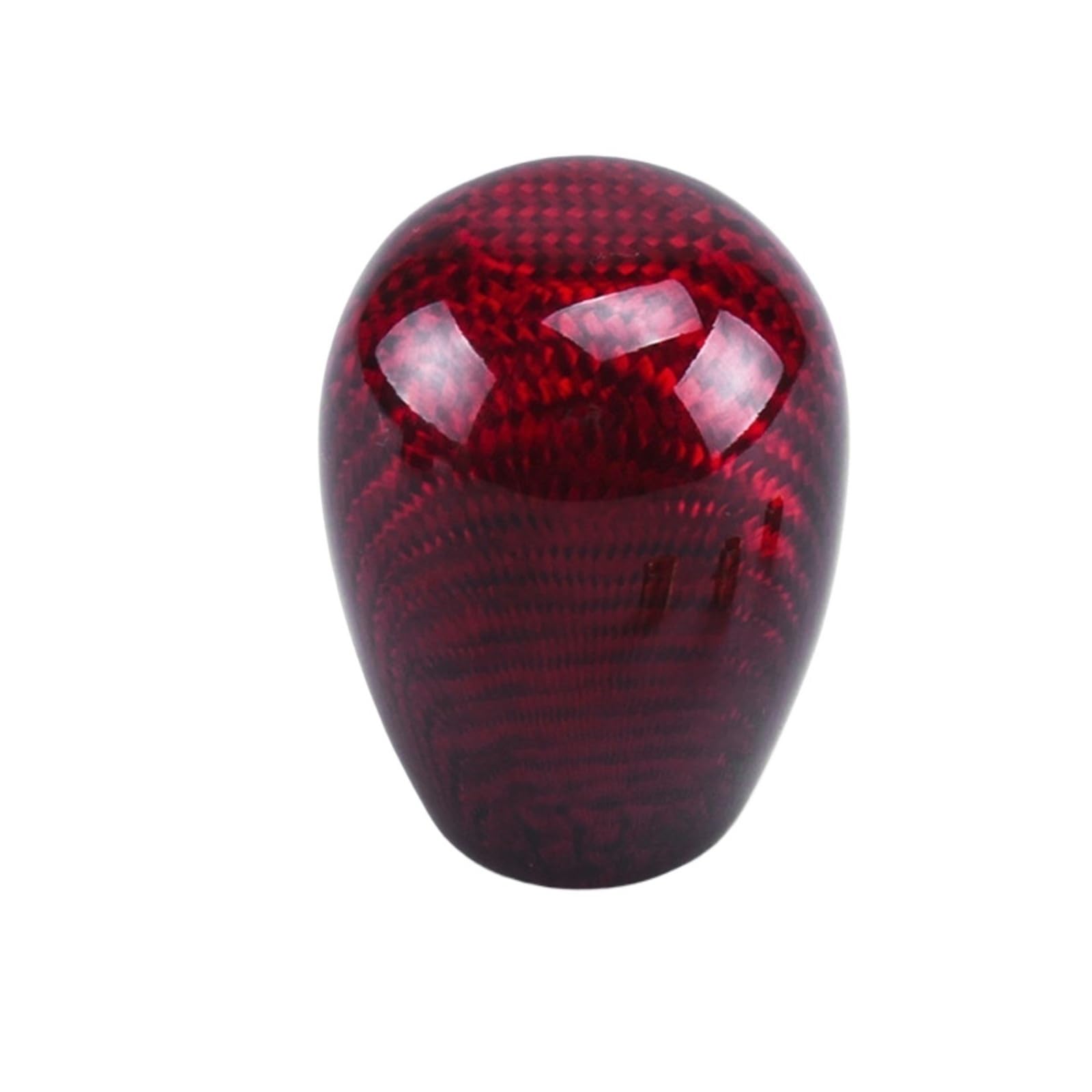 Kaiaygee Red Gear Shift Knob Black Real Fiber Adapters(,Ellipse)