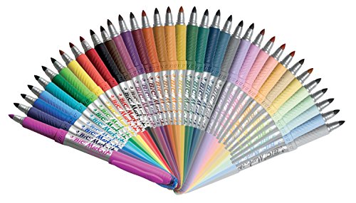 BIC Mark-It Permanent Markers, 36 Count, Assorted Colors