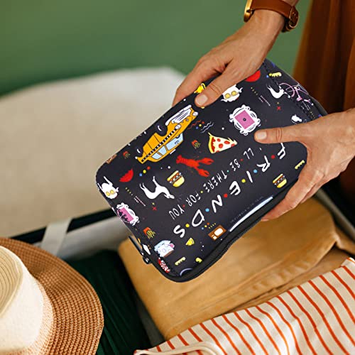 Pals Make-up Bag,Pals TV Present Merchandise,Beauty Baggage for Ladies,Small Zipper Pouch,Toiletry Bag,Small Make Up Bag for Your Purse,Pals TV Present Items for Ladies Lady Instructor Mother Birthday Present