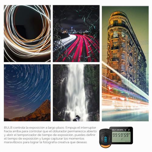 Disparador remoto digital Neewer con pantalla LCD y retardo programable 5