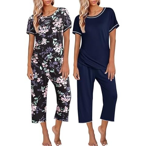 Ekouaer 2 Pack Pajama Sets Cover