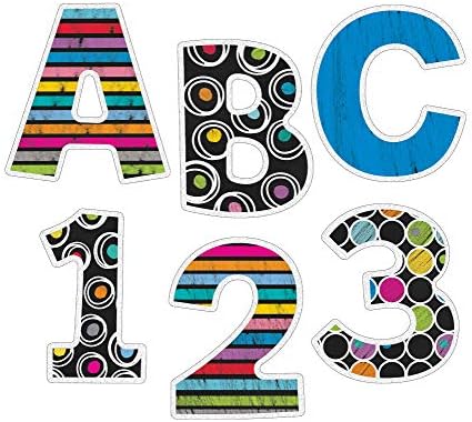 Carson Dellosa 4 In. Colorful Bulletin Board Letters for Classroom, Alphabet Letters, Numbers, Punctuation & Symbols, Colorful Letters for Bulletin Board (76 pcs.)