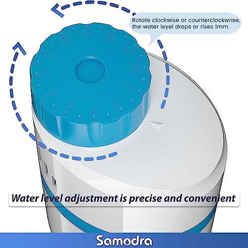Samodra Silent Toilet Fill Valve Adjustable Water Level, High Performance Toilet Flush Valve Replacement Kit Anti-Siphon Water-Saving, Installs In Minutes #TOP4