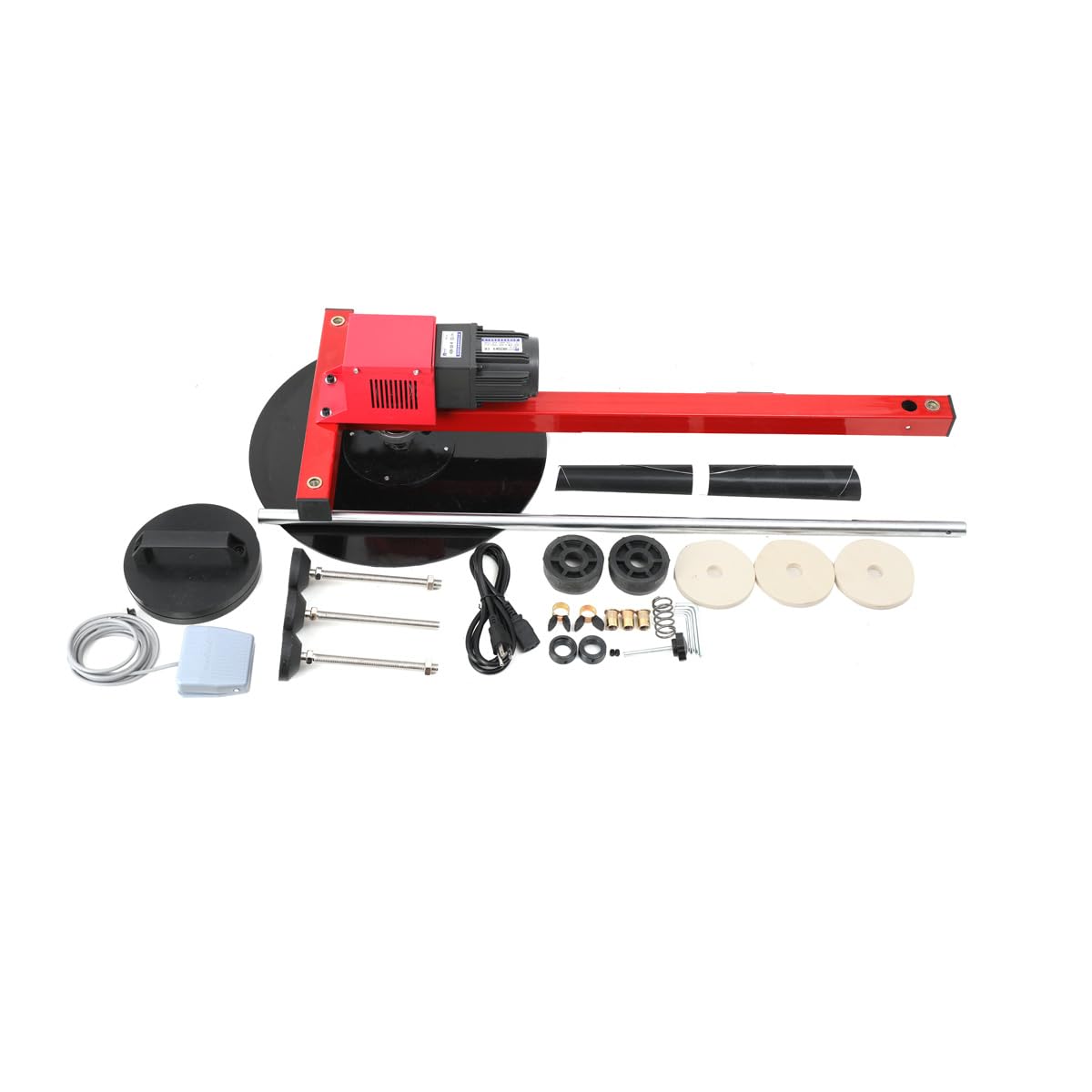 SOFEDY 110V Dispenser Tools Pallet Packing Electric Stretch Film Wrapping Machine Electric or Manual Can Be Used Turntable Diameter 40cm, for Stretch Film Wrap Roll