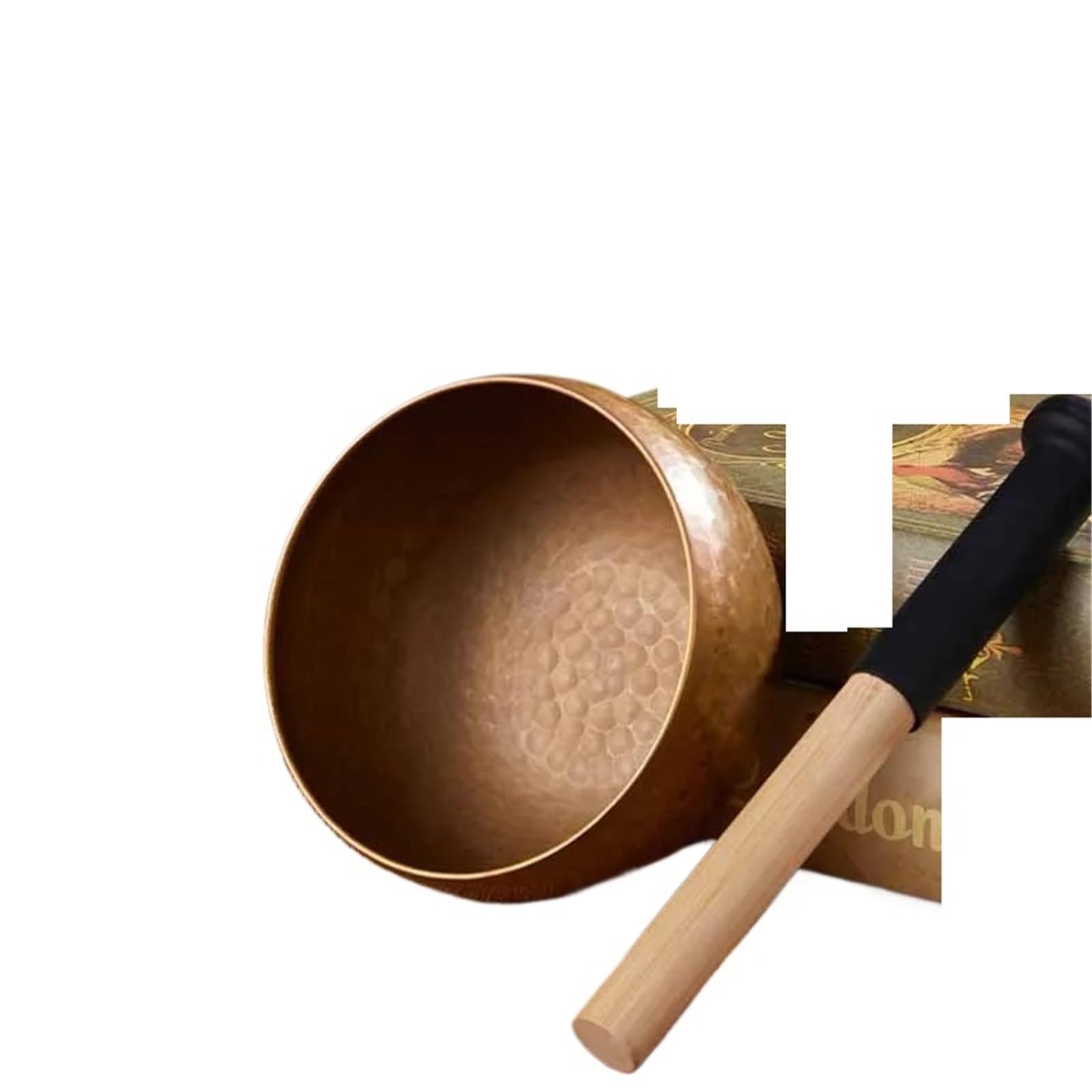 Set di campane tibetane Strumento di guarigione sonora in ottone, ciotola tibetana fatta a mano, grande, accessori for meditazione spirituale e consapevolezza(Diameter 22CM)