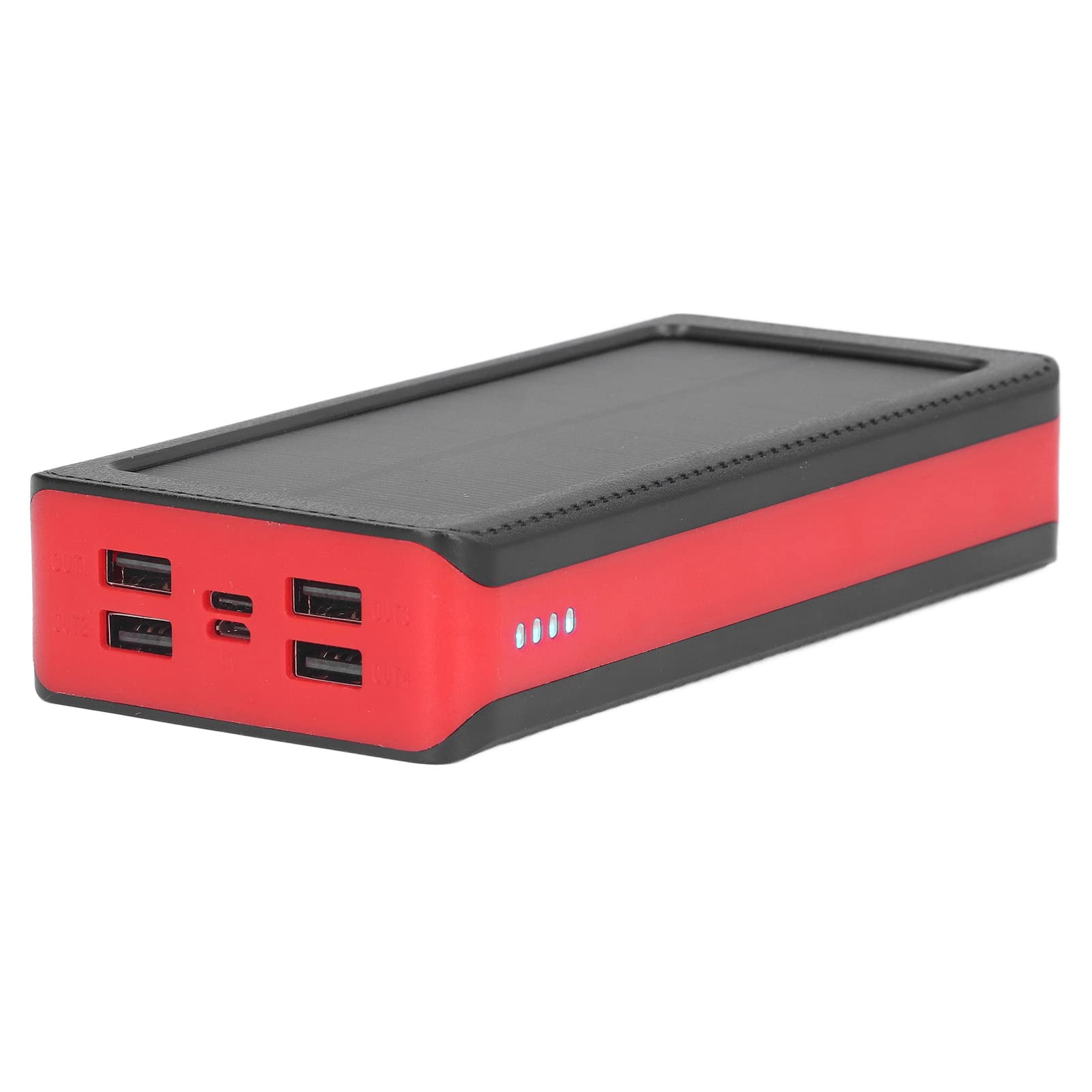 Cocoarm Caricatore Portatile Solar Power Bank Batteria Ai Polimeri 30000mAh 4 Porte USB 32 Luci LED Doppio Ingresso per Campeggio Escursionismo Viaggi Ricarica Telefono di Emergenza