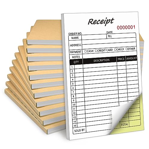 Carnet de reçus 21 x 14 cm idéal pour les marchés et ventes éphémères
