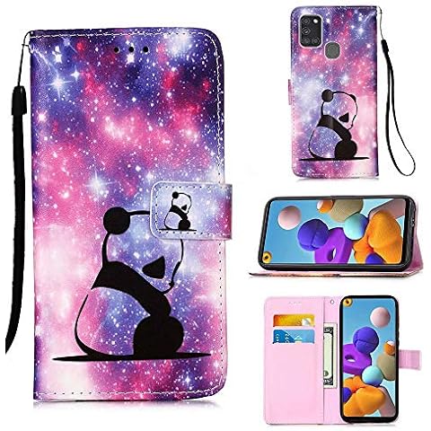 Funda para Samsung Galaxy A21S con ranuras para tarjetas y soporte de pie Cover