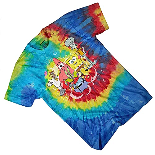 SpongeBob SquarePants Boys Shirt - Spongebob Tee - Classic Spongebob Tie Die T-Shirt4