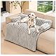 Avont Flauschige Hundebett, Hundematte Decke für Sofa für Hunde Katzen mit abnehmbaren waschbaren Bezug und Anti-Rutsch-Boden- Große/Leichtgrau