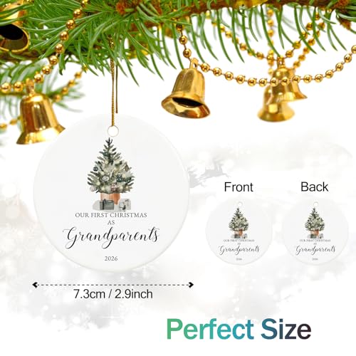 Our First Christmas as Grandparents Ornament 2026,New Grandparent Gifts - Image 2