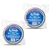 La Fonda Blaue Maistortillas Mexikanische Tortilla 15 cm je. 500g (2er Pack) - ca. 40 St. Tortillas Mexikanische traditionelle, Tortillas mexicanas de Maiz azul für Tacos, Quesadillas & mehr