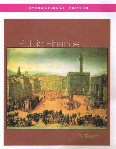 Public Finance (International Edition) 0071236333 Book Cover