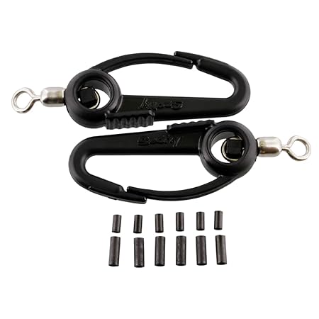 Scotty #1009 Two Lead Weight Swivel Hooks and 6 Wire Joining Connectors