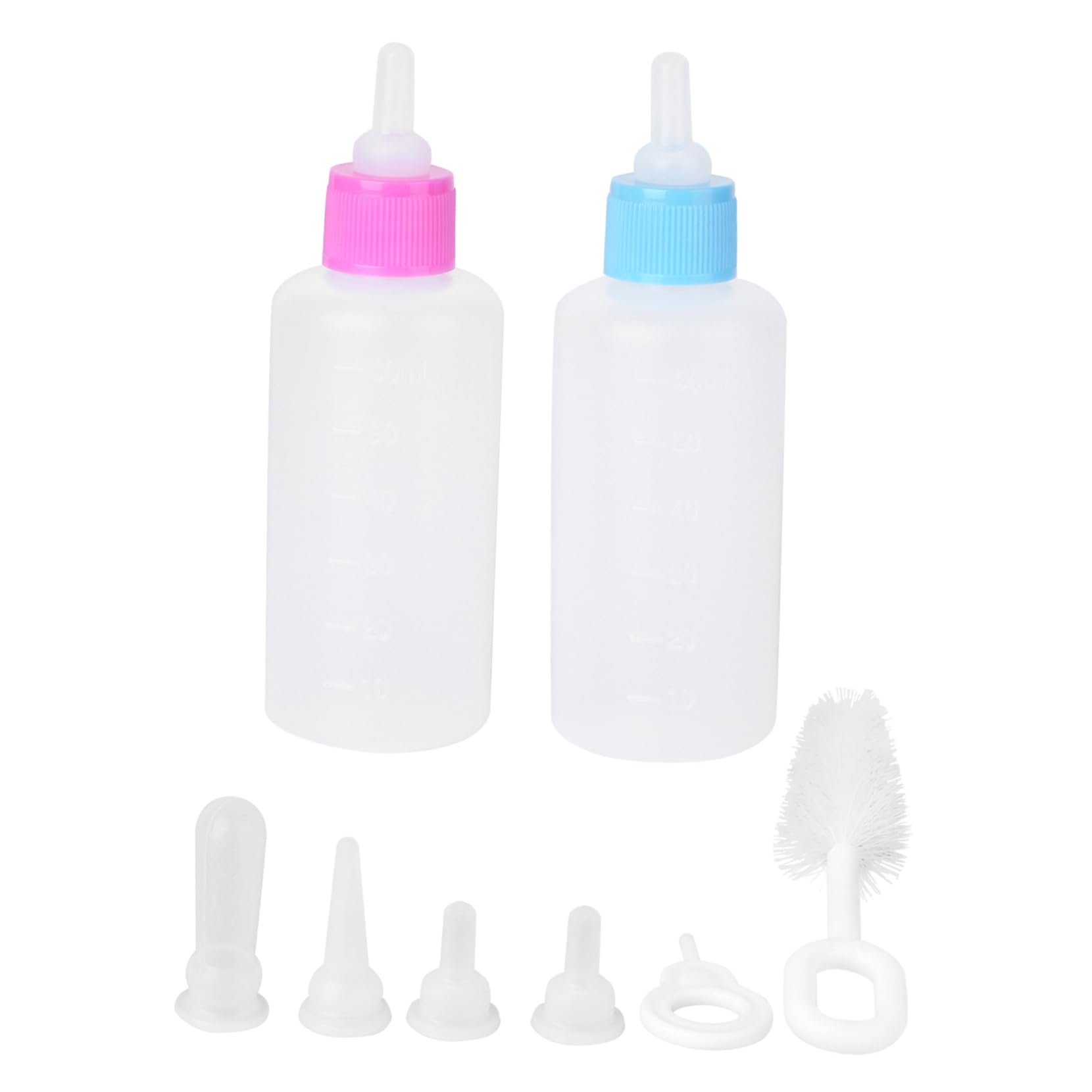 SEWOART 2Sets Pet Nursing Kit Milk Bottle for Puppies and Kittens Safe Material Portable Feeding Supply for Pets