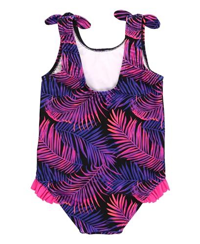Image of RuffleButts Girls UPF50+ Sun Protection Tie Shoulder /Cross Back One Piece Swimsuit