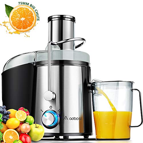 Juicer, Aobosi Ultra 800W Power Wide Mouth 3” Centrifugal Juicer Machine for Whole