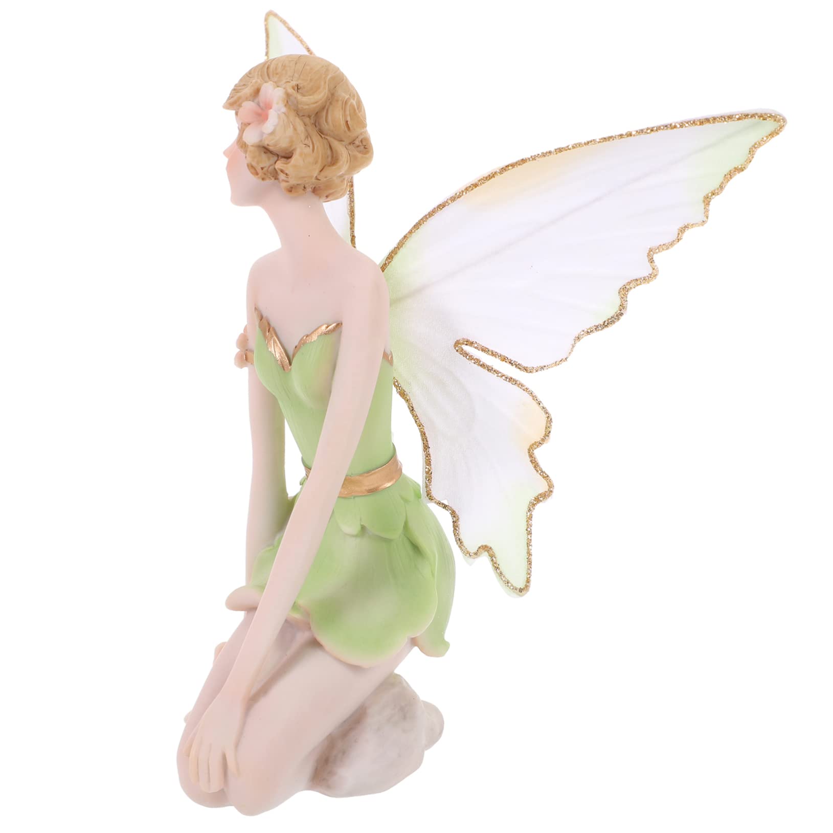 Muiltvoe Girls Multicolor Flower Fairy Ornament Garden Home Fairy Table Decor Statue Decoration For Decor Figurine Sculpture Fairy Ornaments Indoor Cute Outdoor Decor Faeries Flower Fairy Model Resin