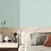 FunStick Sage Green Textured Wallpaper Self Adhesive Faux Linen Fabric Wall Paper Roll Living Room Bedroom Light Green Vinyl Wrap for Bathroom Wall Removable Grasscloth Linen Effect Wallpapers 40CMX2M #4