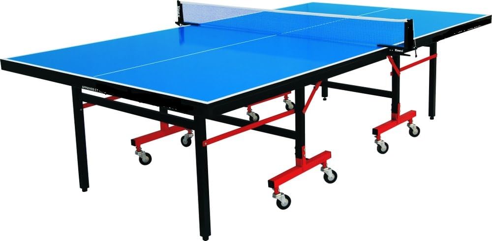 Fieldsheer Deuce Table Tennis Table Pro for High-Performance and True Ball Bounce II 25 Mm,Heavy Duty Pre-Laminated Top (1 Table Cover,2 Tt Rackets,3 Balls,1 Clamp Net)