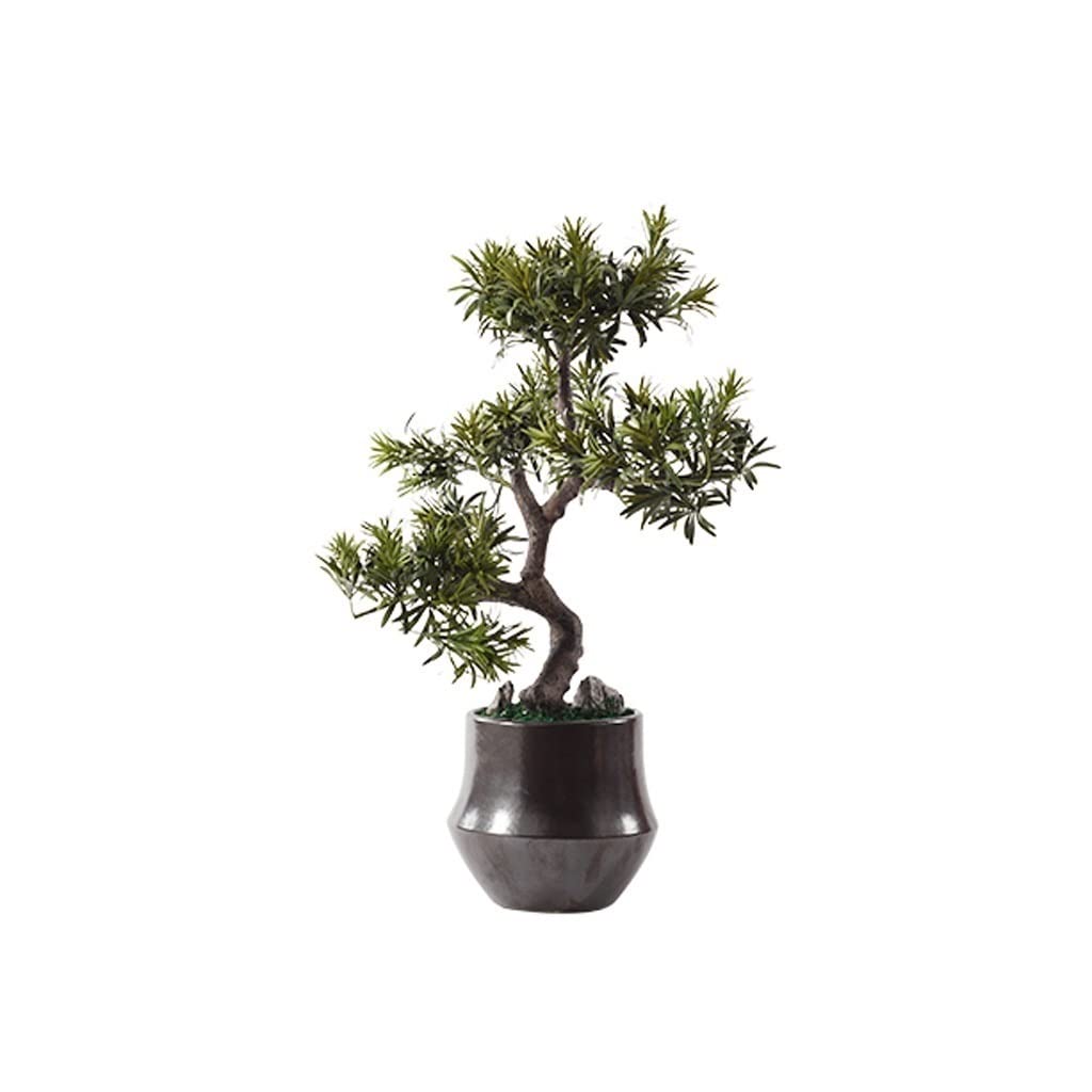 Artificial Bonsai Tree Bonsai Tree Decor Artificial Plant Potted Zen Stone Hotel Corridor Porch Landscape Desktop Ornaments