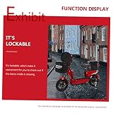 Garneck 1satz Elektrischer Fahrradkorb Mit Schloss Lockable Front Frame Storage Bikes Und Fahrräder Robuste Aufbewahrungslösung Für Helm Und Zubehör