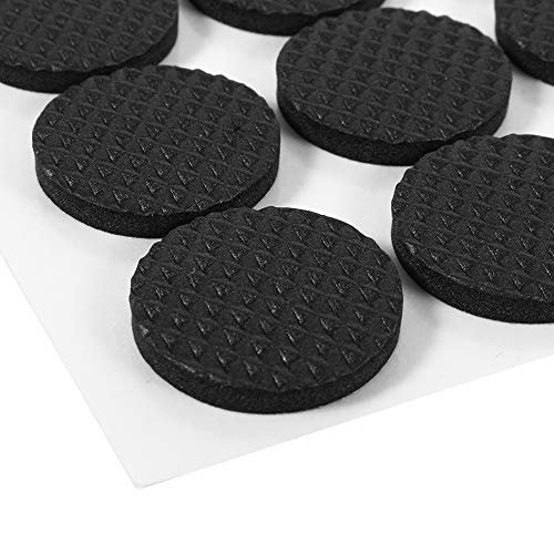 HEITIGN 30 pezzi di Nero Mobili Pads Protettori del pavimento per le sedie, feltro mobili Pads, sedia gamba pavimento protettori per le gambe dei mobili 27mm