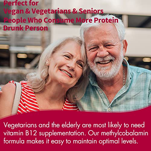 Vitamin B12 Sublingual 10000 Mcg, Bioactive B12 Vitamins, Methyl B12, Methylcobalamin B12, Sugar Free Fast Dissolve Tablets, Vegan B12 Support Energy, Benefit Brain Function, Metabolism, 180 Cts #TOP4