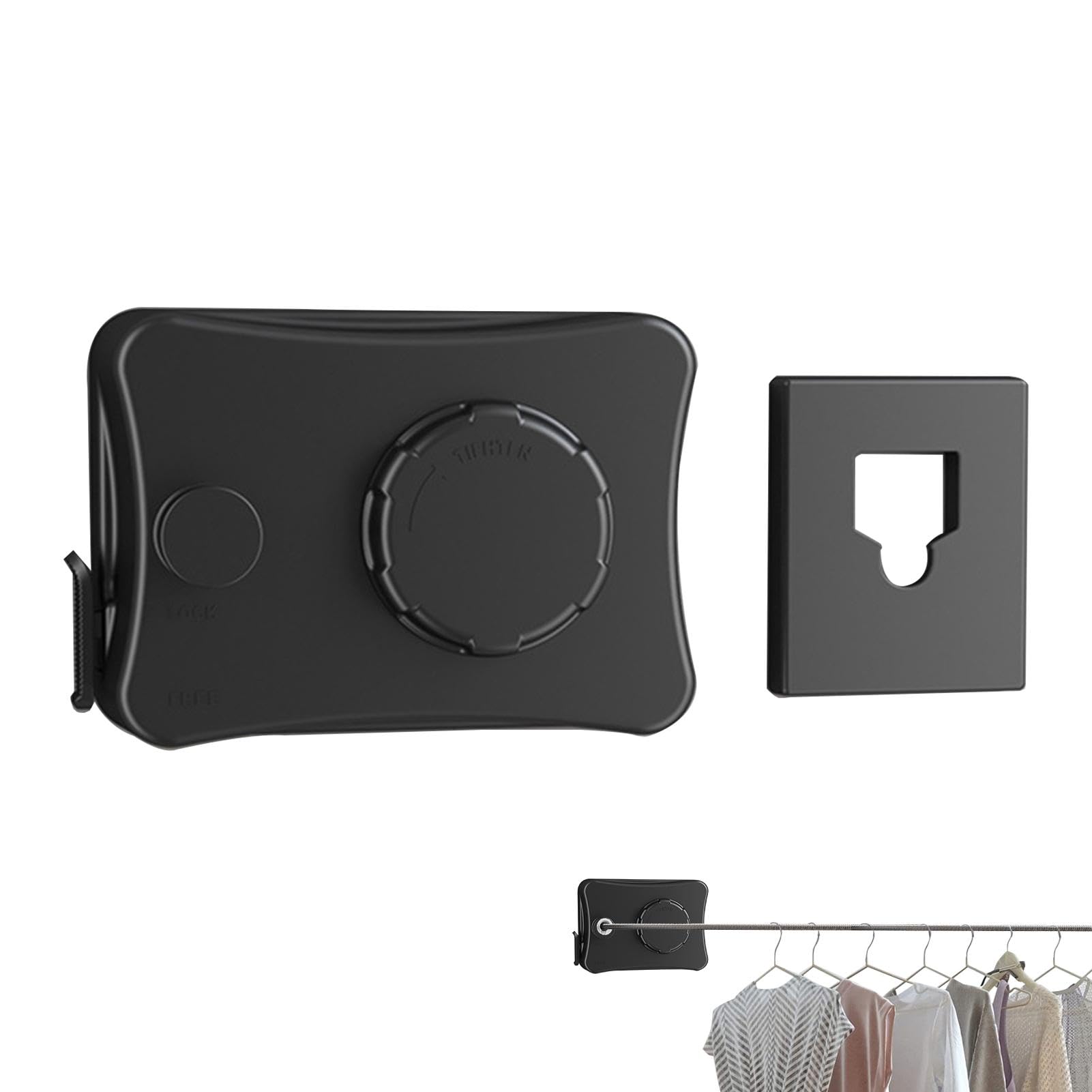 Étendoir à linge extensible intérieur compact et séchoir mural