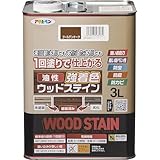 アサヒペン(Asahipen) 油性強着色ウッドステイン 3L ゴールデンオーク