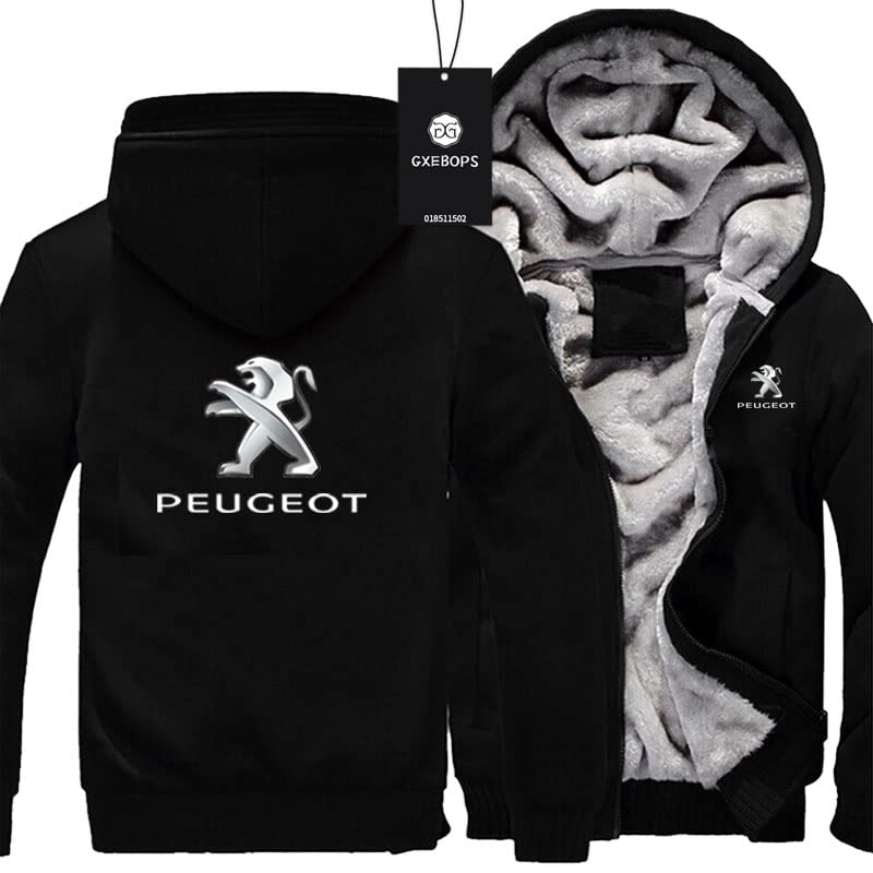 GIOPSQ Thicken Velvet Hoodie Peu-g_eot Printing Cardigan Warme Jacke...