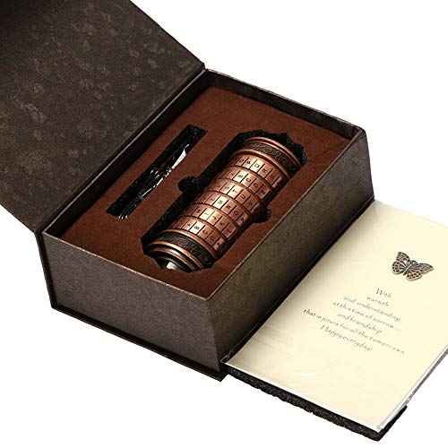 yorten Mini Cryptex Locks Alphabet Password Cylinder Code Toys Wedding Gifts Valentines's Day Interesting Creative Romantic Birthday Gifts Three Kinds of Types