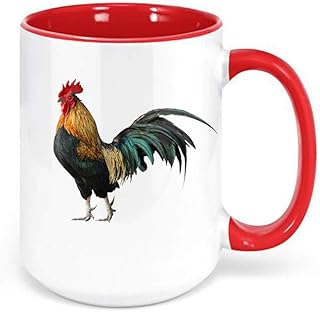 Rooster/Chicken Coffee Cup/Sublimated Design/Roosters Mug (RED)