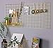GRIDYMEN Multifunction Electroplated Bling Metal Mesh Grid Panel, Wall Photo Artwork Display and Organizer for College Dorm Living Room, Pack of 1 Pcs, Size: 17.7