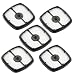 Set of 5 Pcs Air Filter for Echo SRM210 SRM225 HC150 Trimmer Blower Replace 13031054130, A226001410 (Black & White)
