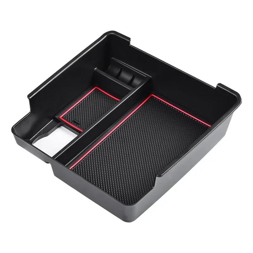 BERTDCX For Frontier 2022-2024 Center Console Armrest Box Tray Car Parts(Red)