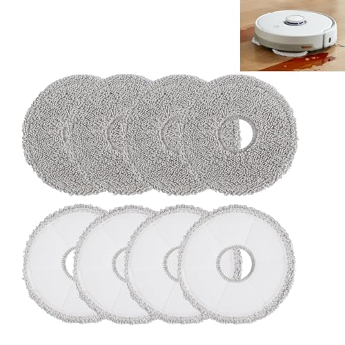 8 Pièces Rechange Serpillières en Microfibre, Réutilisable Chiffons de Nettoyage pour L10s Ultra/L10 Ultra/L20 Ultra/L10s Pro Ultra Heat/X40 Ultra Complete...