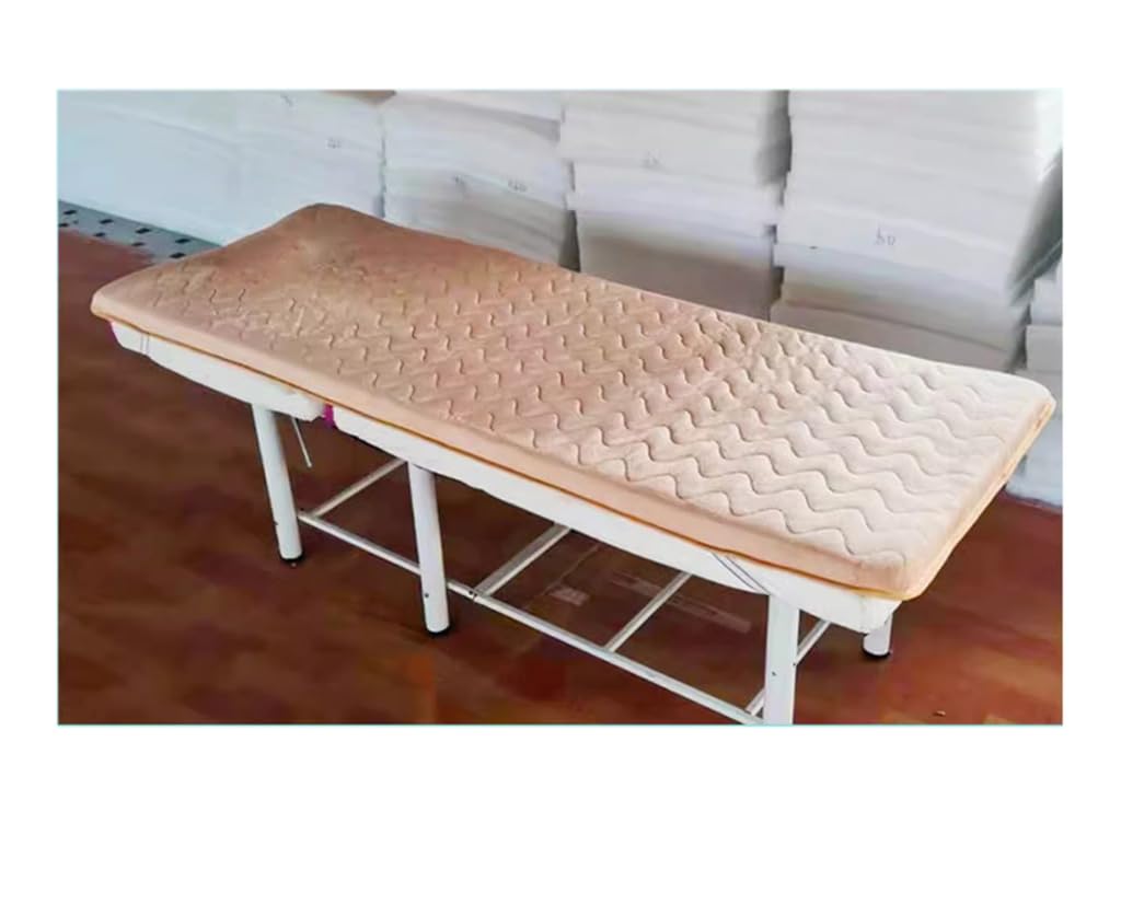 Camel T, 70 * 185 * 5 cm, nakładka na materac z pianki memory bez otworu oddechowego, grubość 5 cm, wygodna nakładka na materac do stołu do przedłużania rzęs z czterema paskami narożnymi i antypo