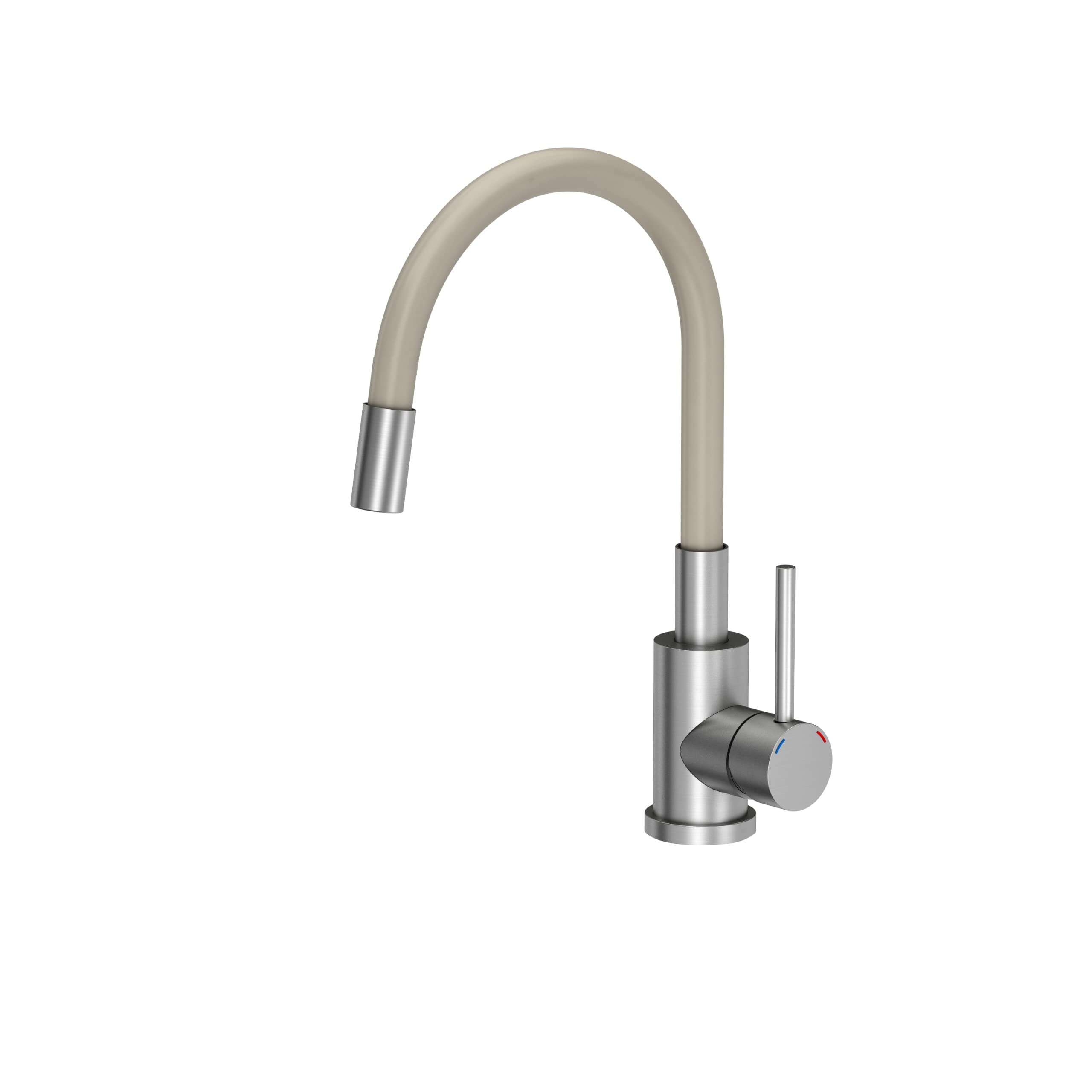VBChome Fregadero con grifo de 77 x 44 cm, color beige