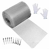 Photo Gallery floweringbeter copertura protettiva in alluminio per grondaia, anti intasamento, protezione per grondaie, lunghezza 6 m, con ganci, per edilizia domestica, argento (150 mm) Photo Gallery floweringbeter copertura protettiva in alluminio per grondaia, anti intasamento, protezione per grondaie, lunghezza 6 m, con ganci, per edilizia domestica, argento (150 mm)