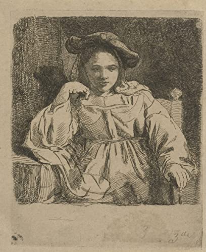 Poster Fille assise de David van der Kellen pour sublimer un salon contemporain