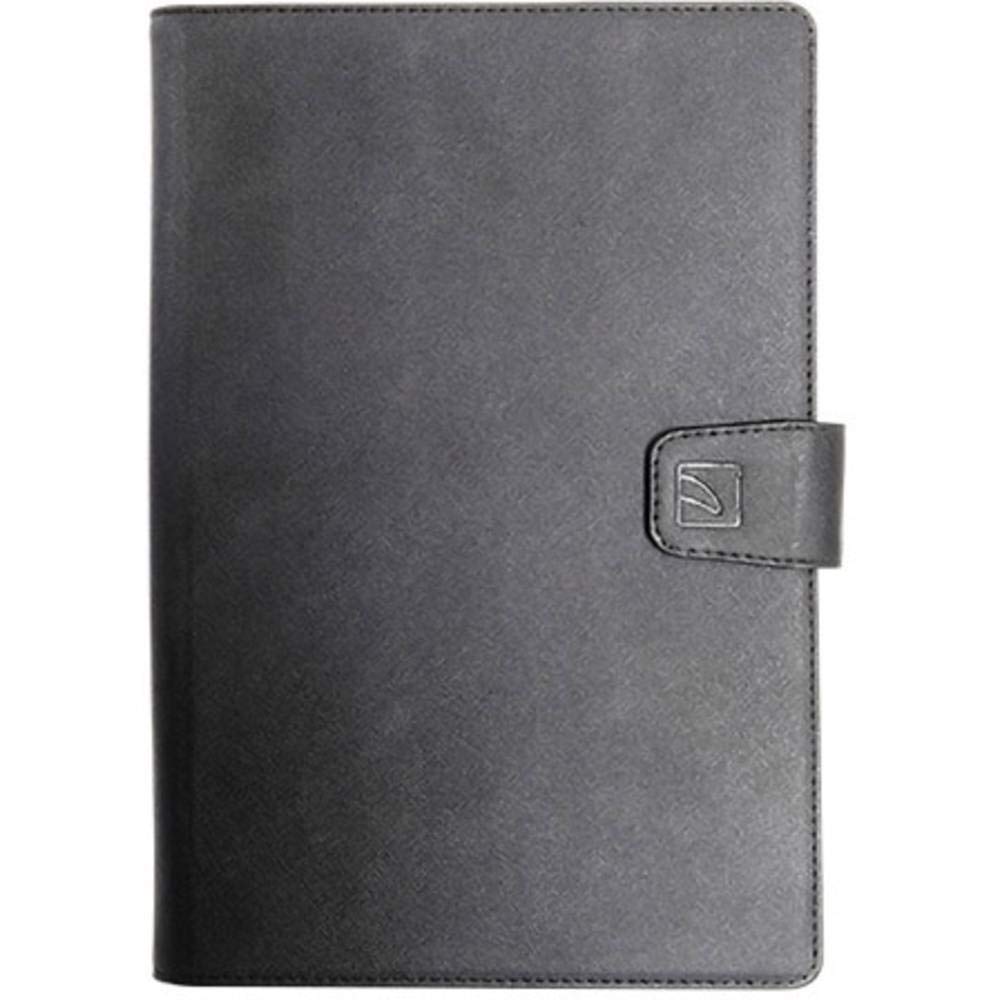 Tucano Unico universelle Hülle für Tablets 9 bis 10 Zoll aus Kunstleder und Standfunktion schwarz