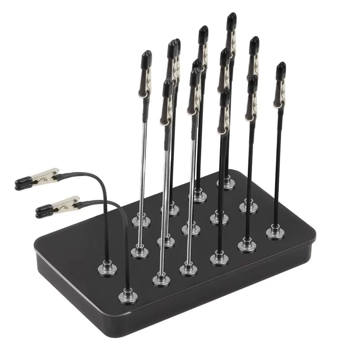 16PCS Model Painting Stand Set with Magnetic Bendable Alligator Clip Sticks, Adjustable Model Holder for Painting, Model Making Tools and Modelling Tools for Hobby Painting(12Pcs-125mm,4Pcs-150mm)