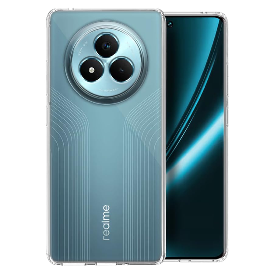 Fashionury Shockproof Crystar Clear Back Cover Case Cover for Realme Narzo 80 Pro 5G | Transparent Mobile Back Cover | Raised Bumps for Camera & Screen Protection Fashionury Shockproof Crystar Clear Back Cover Case Cover for Realme Narzo 80 Pro 5G | Transparent Mobile Back Cover | Raised Bumps for Camera & Screen Protection