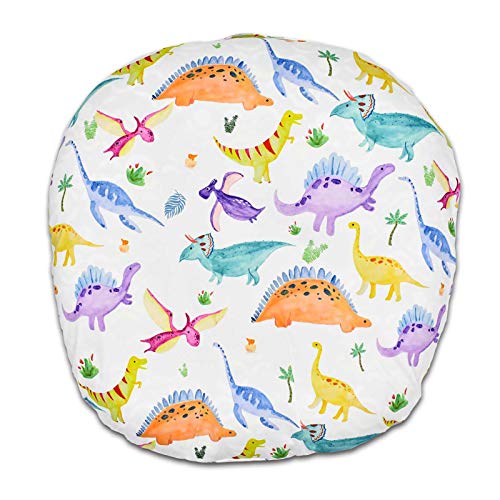 Image of SWESEN Newborn Lounger Cover, 1 Pack Soft Removable Slipcovers for Infant Lounger, Cozy Baby Lounger Cover for Boys and Girls, Covers Only, Dinosaurs
