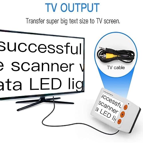 Loupe numérique portable avec écran LCD de 3,5", zoom 2X-25X et lumière, aide à la lecture portable pour livres et petites impressions, poignée pliable pour une utilisation facile