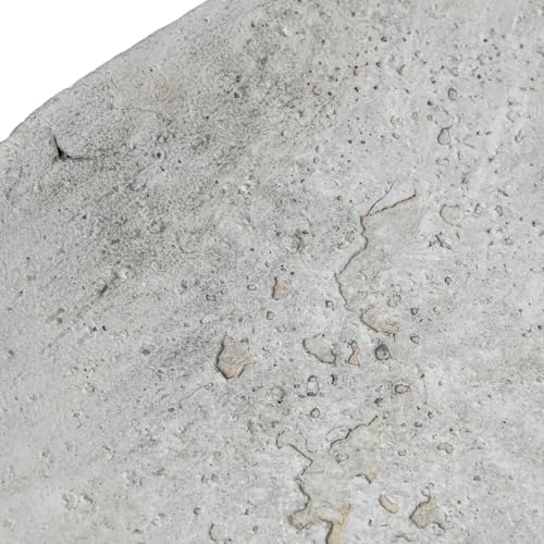 Plat en céramique blanche style rustique 41cm objet d'artisanat - 4
